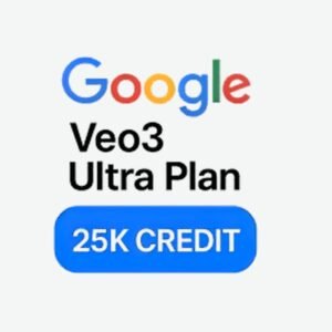 Google Veo 3 Ultra Plan | 25,000 Credits ( Unlimited Generation) 40 days Validity