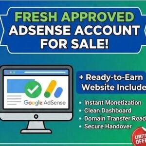 Fresh Adsense Account (10 USD Inside, No Ad Limit)