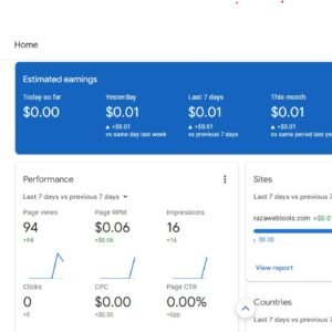 Fresh Adsense AdSense Approved Site Available For Sell | razawebtools.com