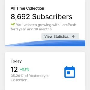 Larapush account for sell version pro 5.2.23
