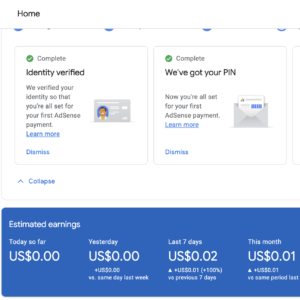 Payment recieved Adsense Approved Sports Website