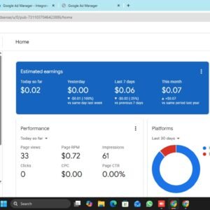 Google AdSense Approved .ORG Website | Organic Traffic | 1 Payment Received