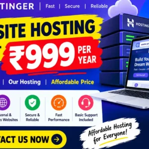 Affordable Website Hosting Service – Just ₹999 Per Year